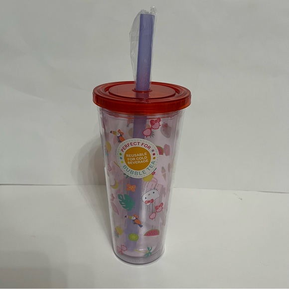 Hello Kitty Reusable Tumbler Perfect for Bubble Tea - Picture 4 of 9